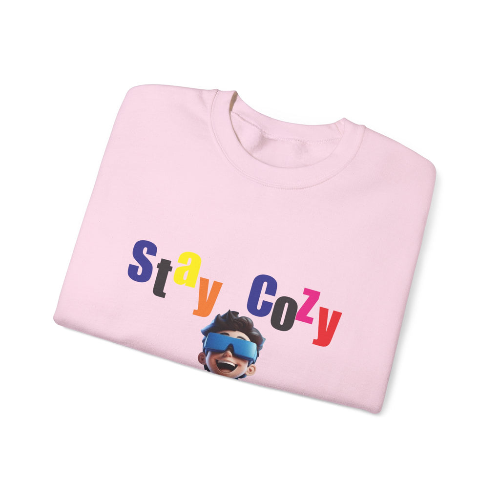 Stay Cozy Sweatshirt - Unisex Heavy Blend, Comfy Layering, Casual Style, Gift for Friends, Perfect for Relaxing Evenings