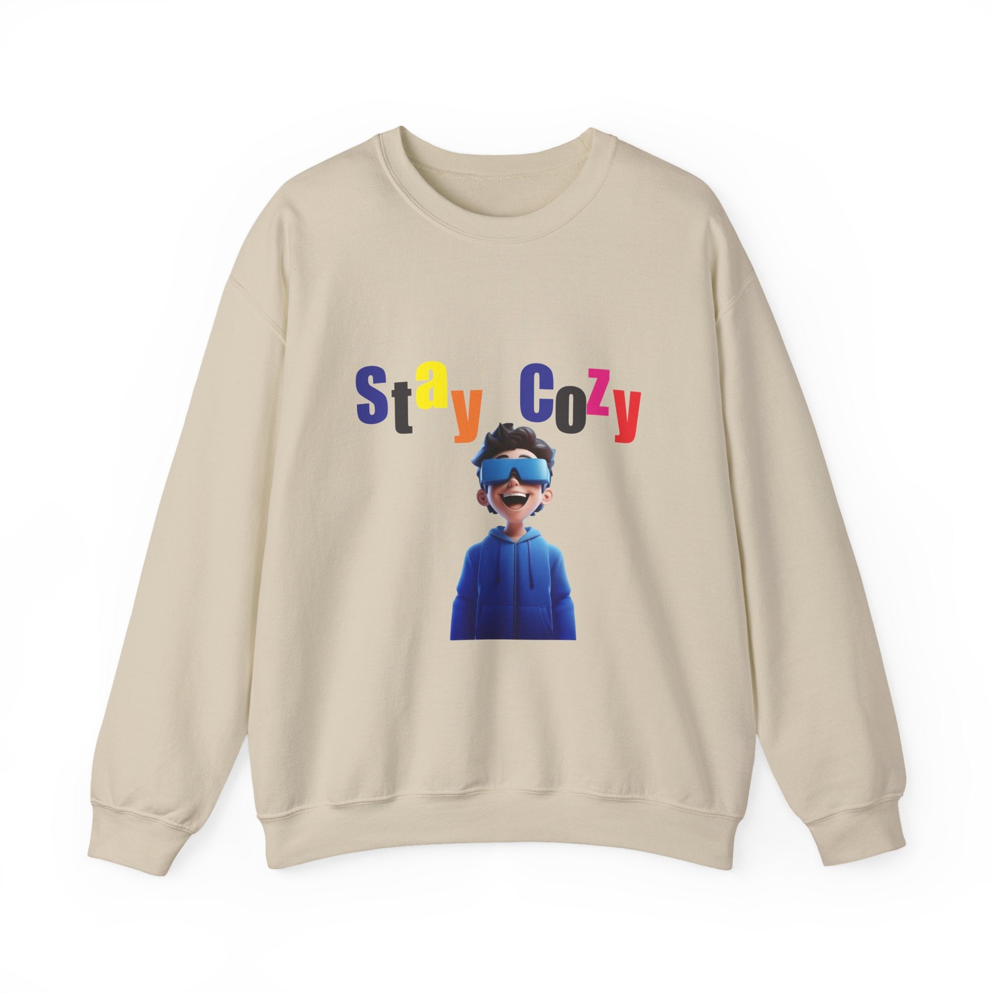 Stay Cozy Sweatshirt - Unisex Heavy Blend, Comfy Layering, Casual Style, Gift for Friends, Perfect for Relaxing Evenings