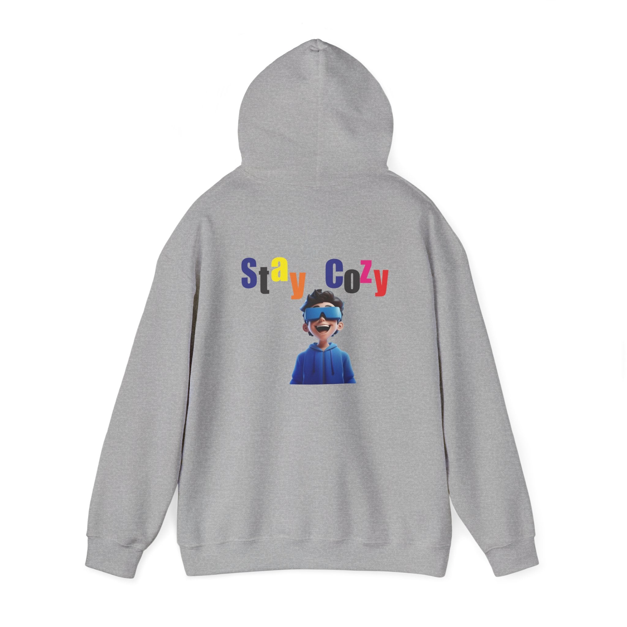 Cozy Graphic Hoodie, Stay Cozy Sweatshirt, Unisex Pullover, Winter Wardrobe Essential, Gift for Him and Her