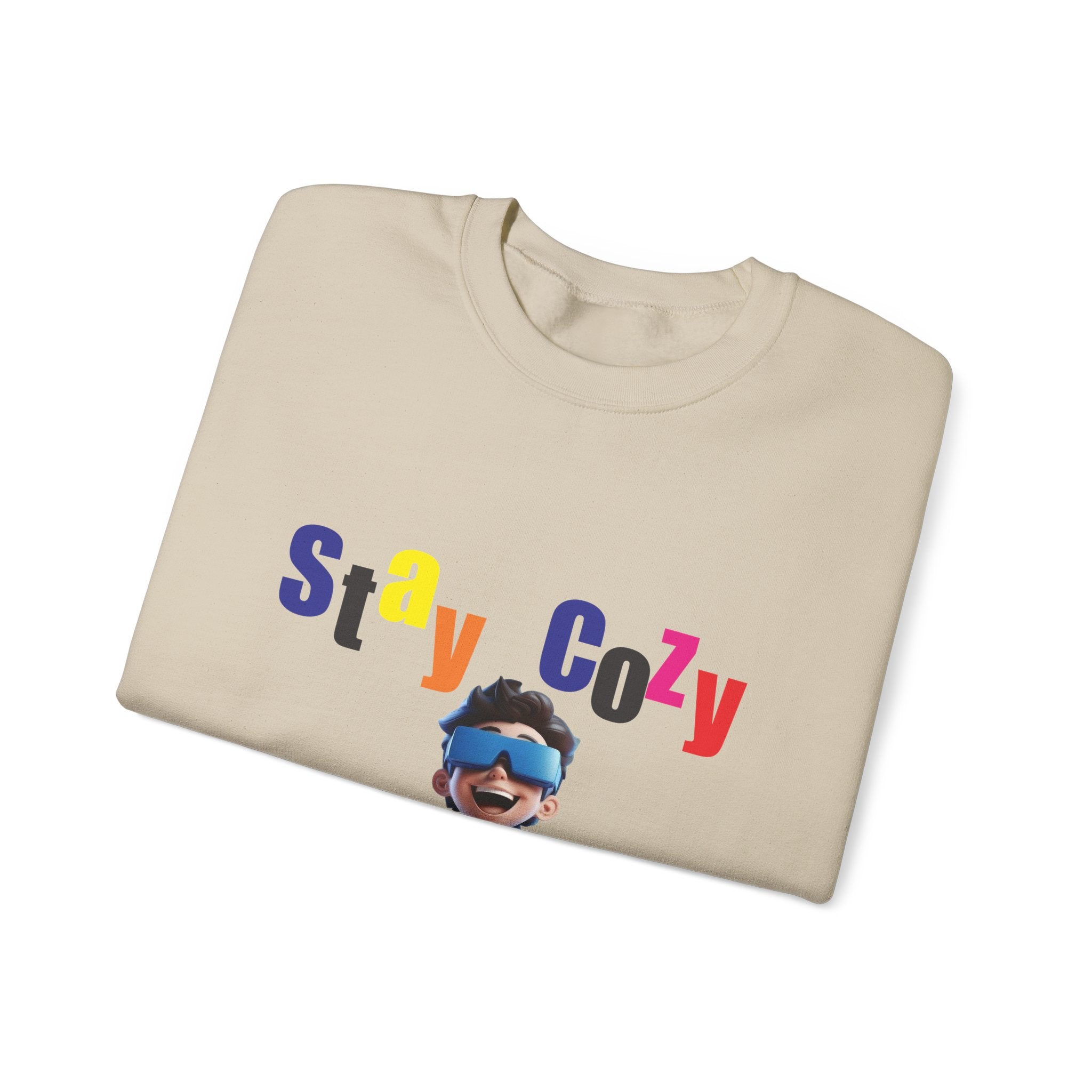 Stay Cozy Sweatshirt - Unisex Heavy Blend, Comfy Layering, Casual Style, Gift for Friends, Perfect for Relaxing Evenings