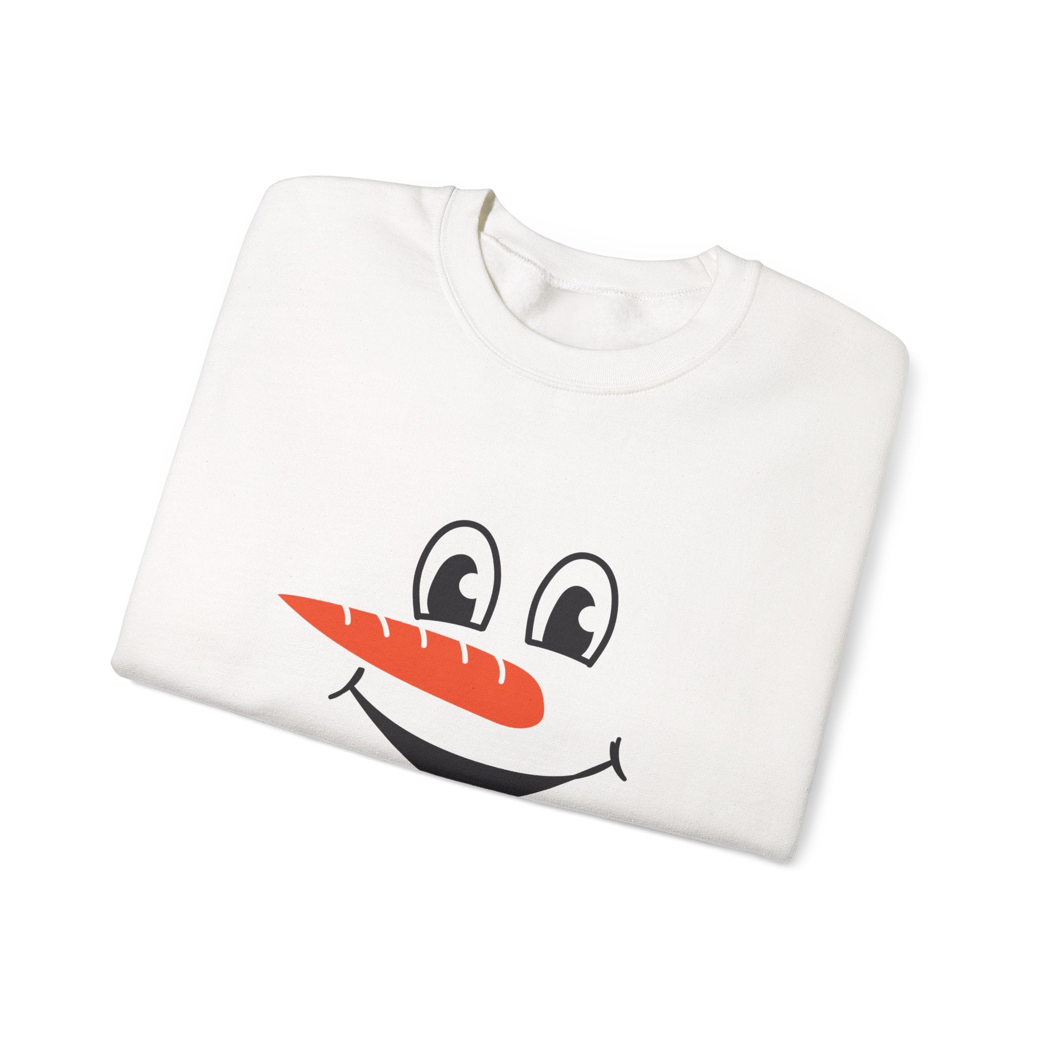 Snowman Face Unisex Crewneck Sweatshirt