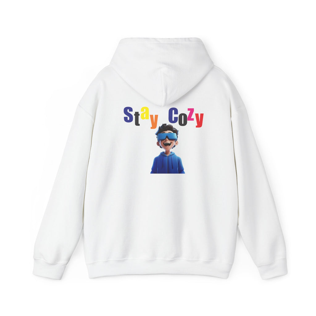 Cozy Graphic Hoodie, Stay Cozy Sweatshirt, Unisex Pullover, Winter Wardrobe Essential, Gift for Him and Her