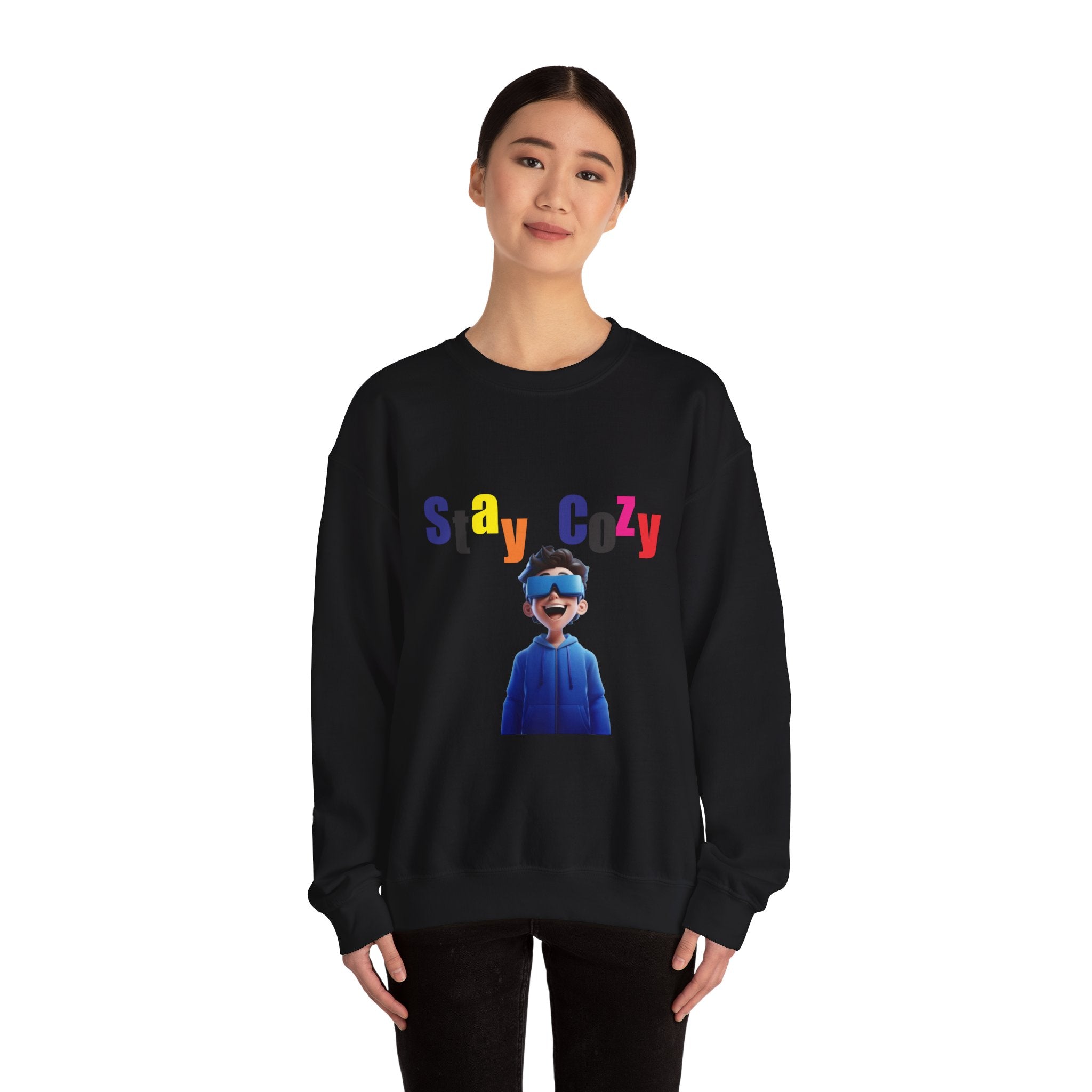 Stay Cozy Sweatshirt - Unisex Heavy Blend, Comfy Layering, Casual Style, Gift for Friends, Perfect for Relaxing Evenings