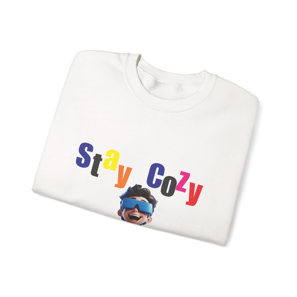 Stay Cozy Sweatshirt - Unisex Heavy Blend, Comfy Layering, Casual Style, Gift for Friends, Perfect for Relaxing Evenings
