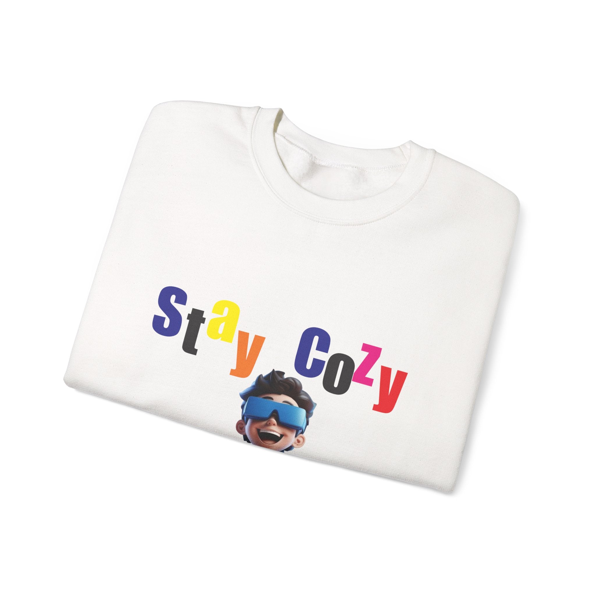 Stay Cozy Sweatshirt - Unisex Heavy Blend, Comfy Layering, Casual Style, Gift for Friends, Perfect for Relaxing Evenings