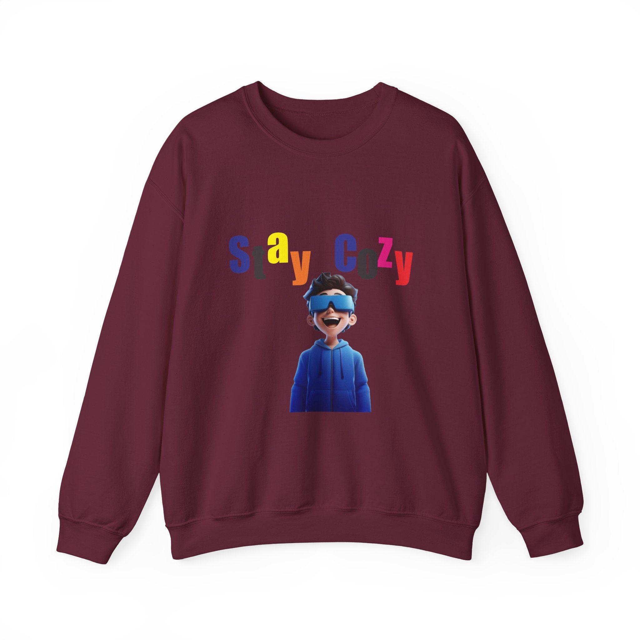 Stay Cozy Sweatshirt - Unisex Heavy Blend, Comfy Layering, Casual Style, Gift for Friends, Perfect for Relaxing Evenings