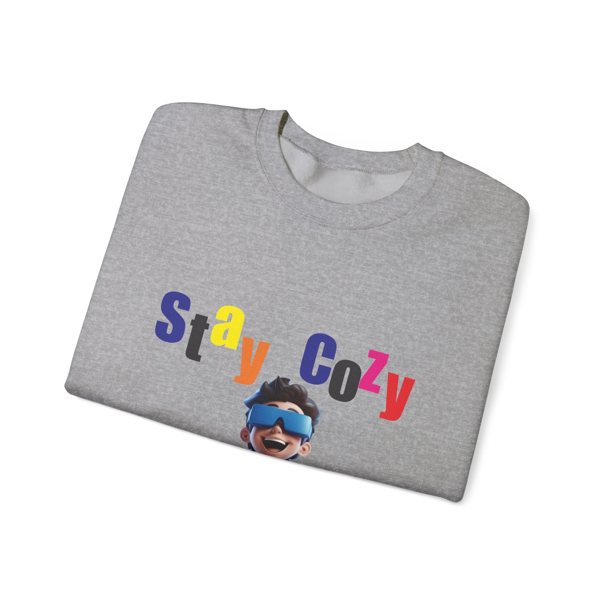 Stay Cozy Sweatshirt - Unisex Heavy Blend, Comfy Layering, Casual Style, Gift for Friends, Perfect for Relaxing Evenings