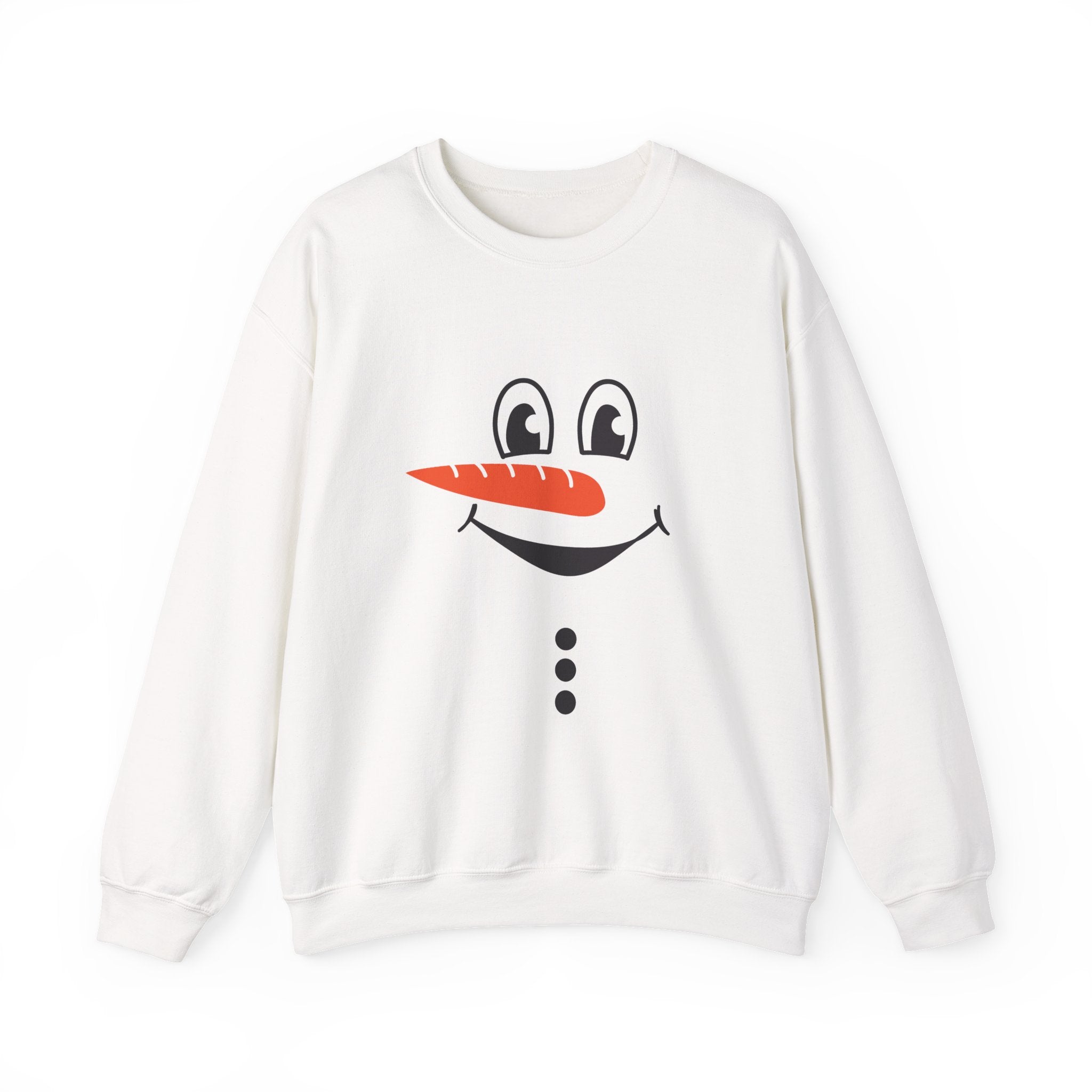 Snowman Face Unisex Crewneck Sweatshirt
