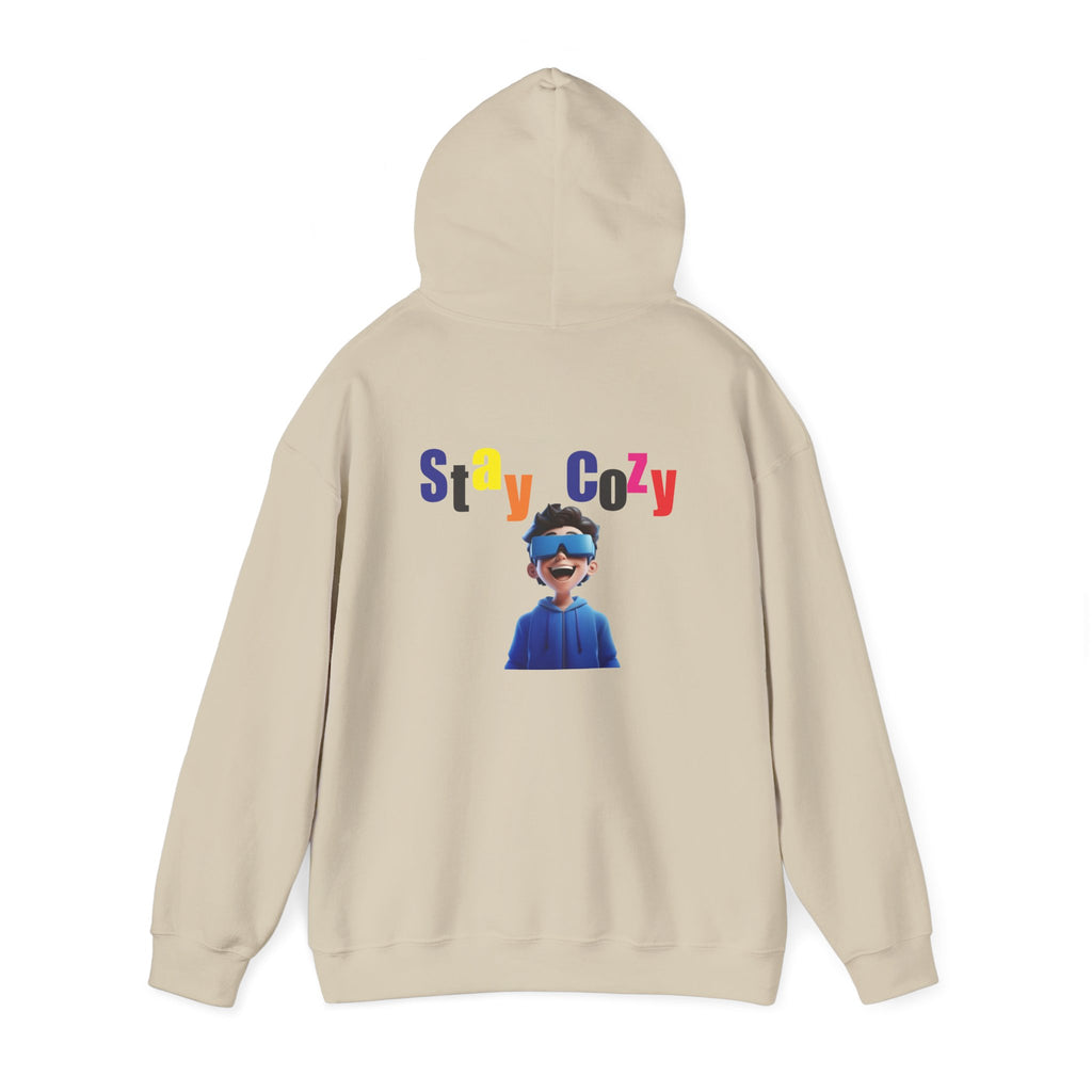 Cozy Graphic Hoodie, Stay Cozy Sweatshirt, Unisex Pullover, Winter Wardrobe Essential, Gift for Him and Her
